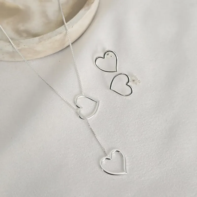 Conjunto Coracao Liso