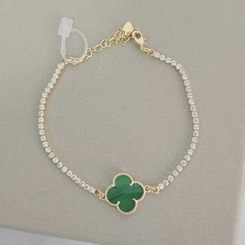 Pulseira Vancleef Verde Escuro