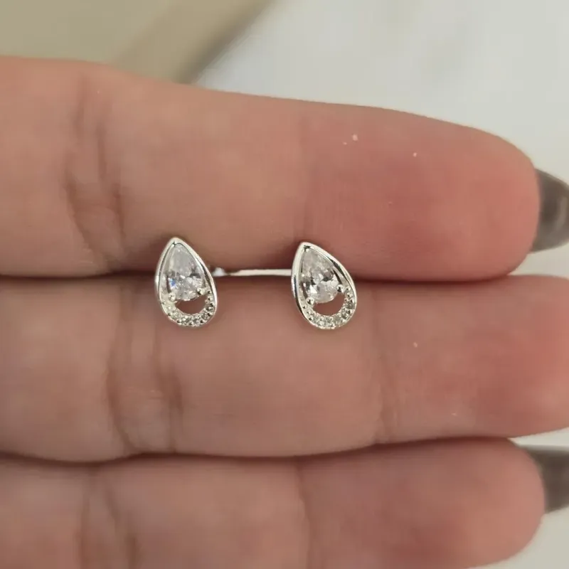 Brinco Delicado Gota Zircônia