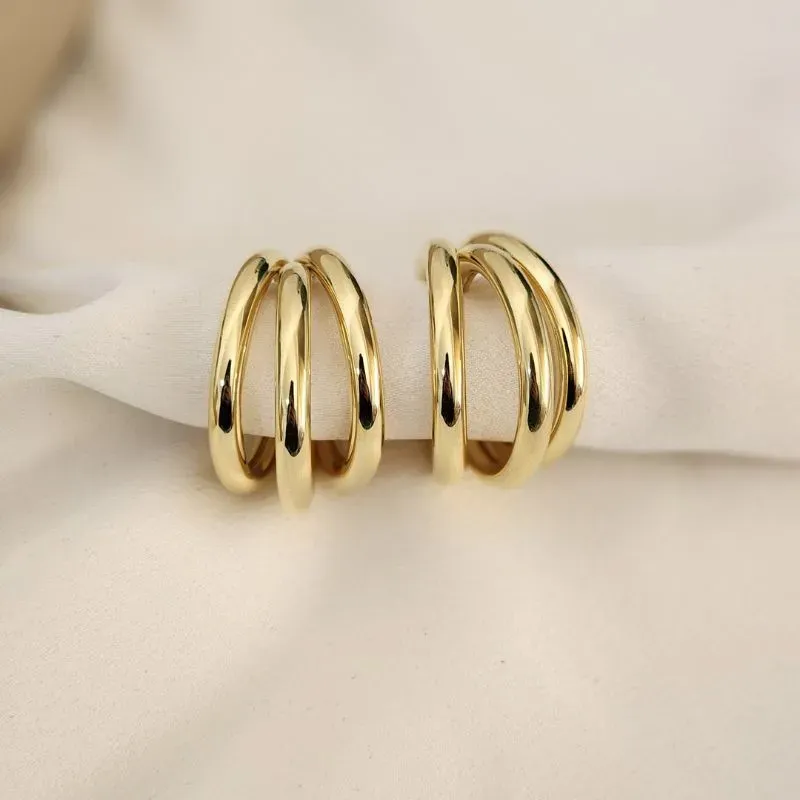 Argola Tres fios Lisa