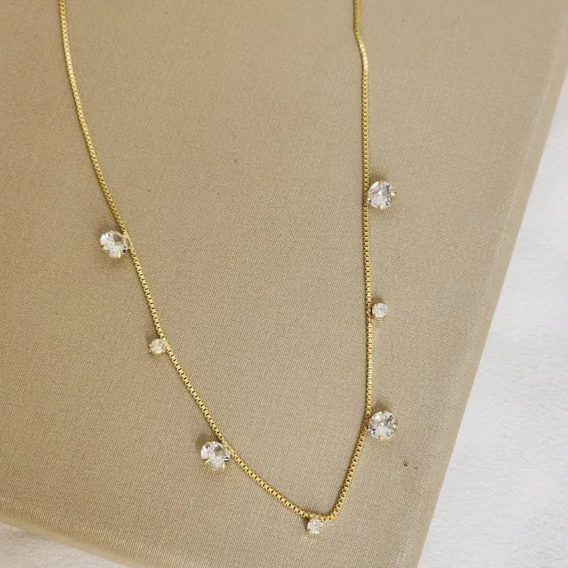 Choker Delicada de Zircônia