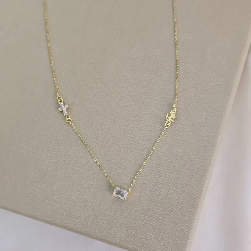 Colar Choker Delicado Zircônia