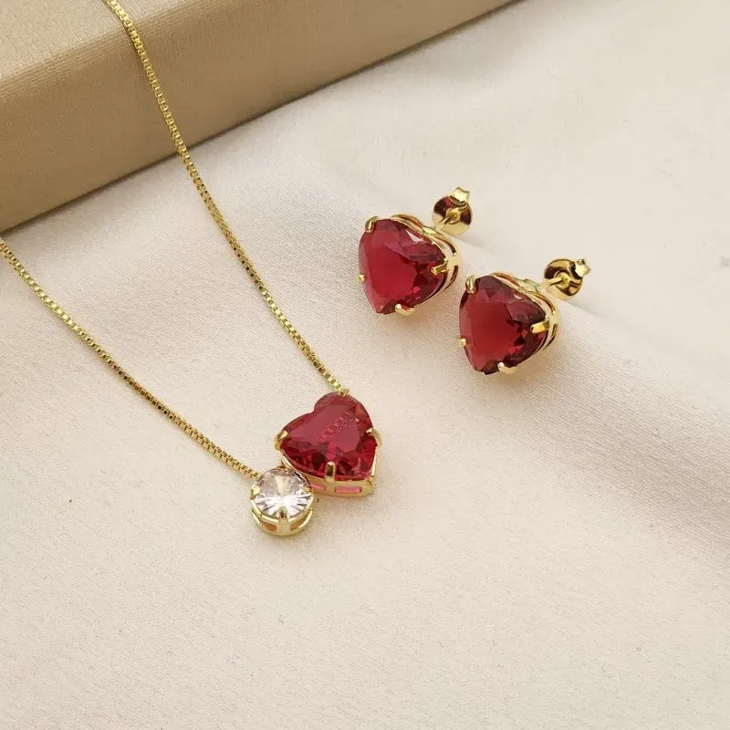 Conjunto Coração Zircônia