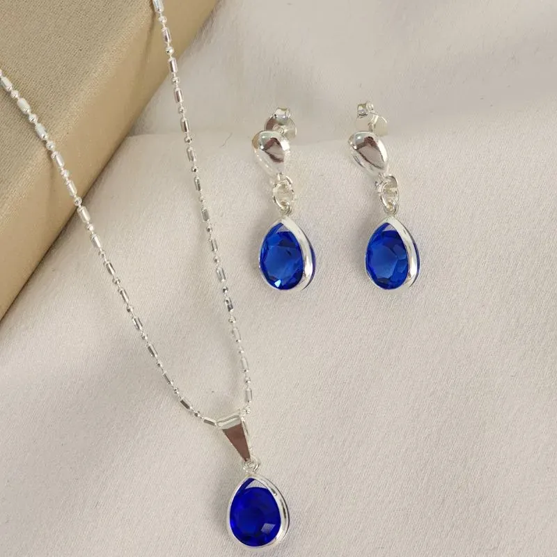 Conjunto Gota - Azul Escuro
