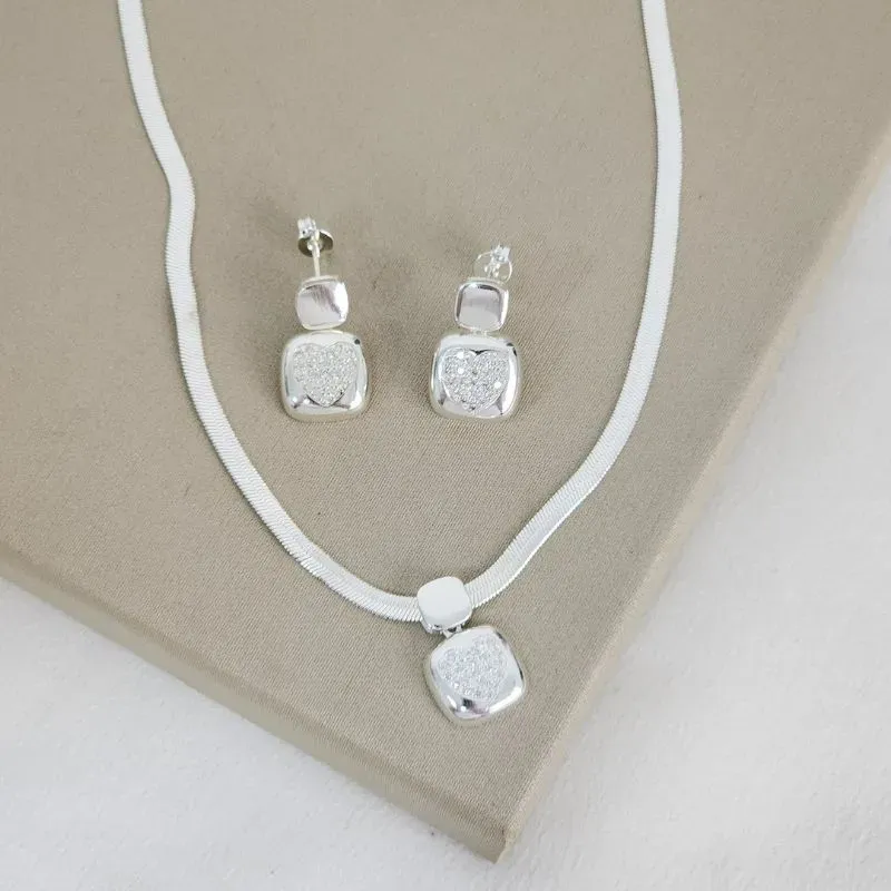 Conjunto Zircônia Corrente Fita