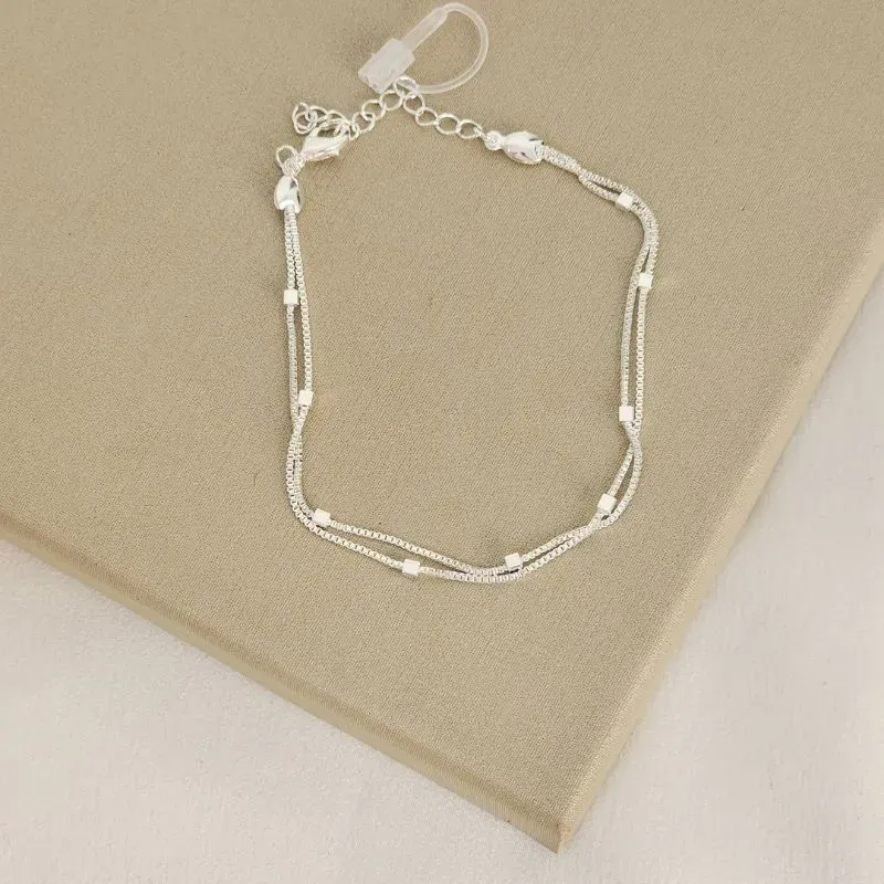 Pulseira Delicada Quadrado Liso