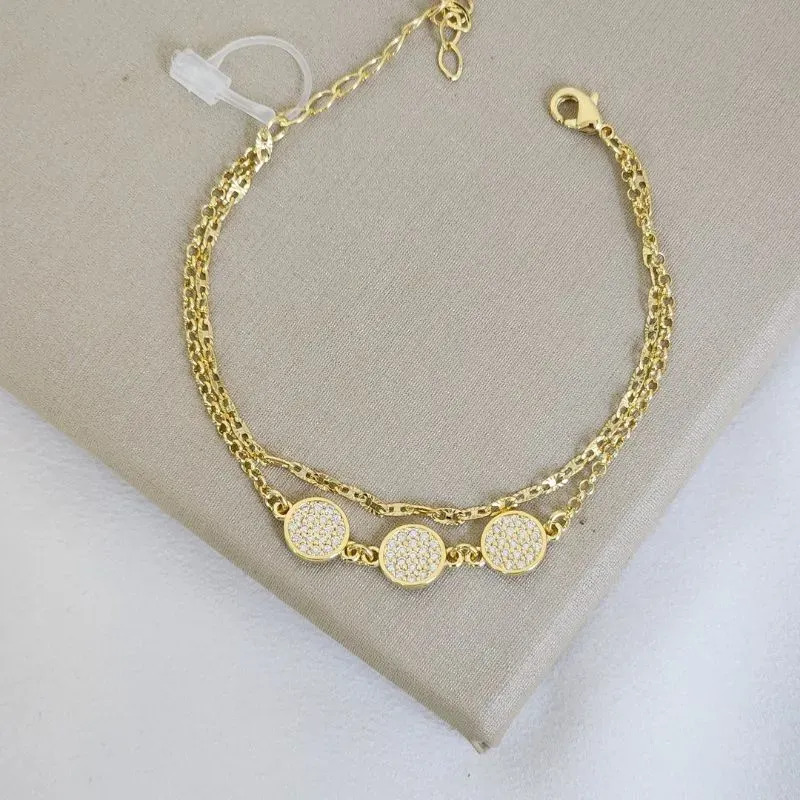 Pulseira Dupla Zircônia