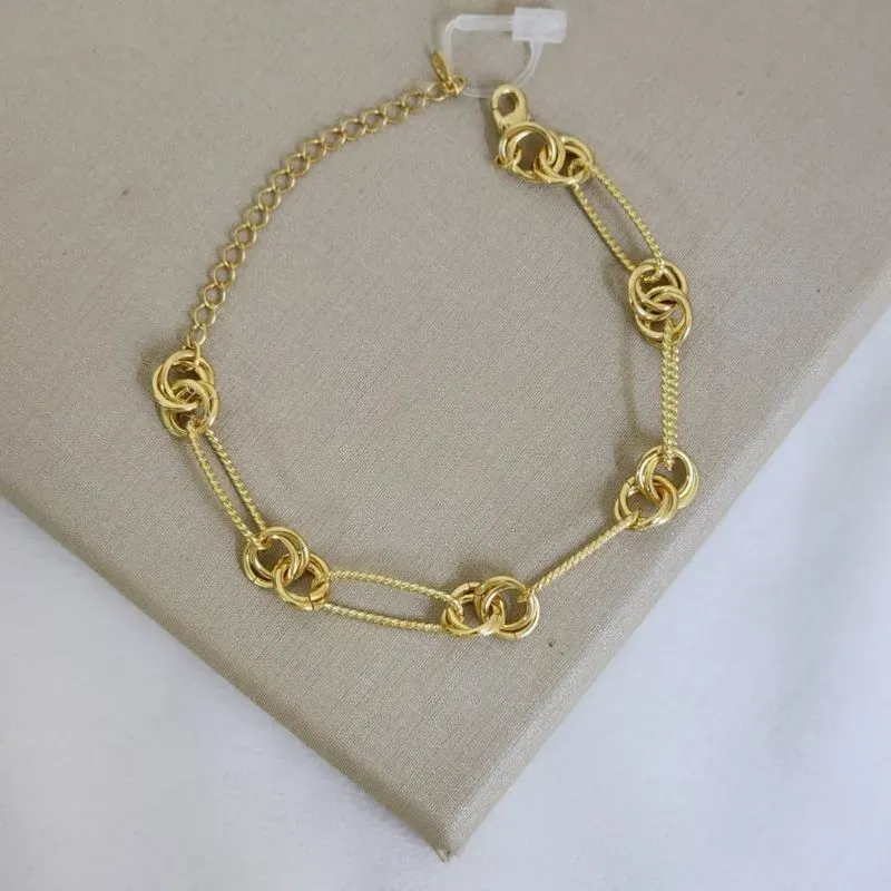 Pulseira Elos Detalhados Lisa