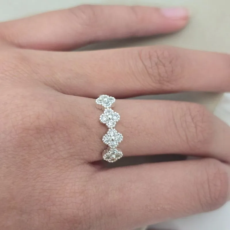 Anel Gota Linha Fina Zirconia