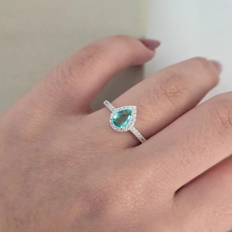 Anel Princesa Gota Zirconia