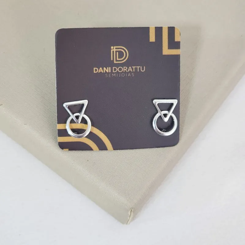 Brinco Delicado Gemetrico Liso