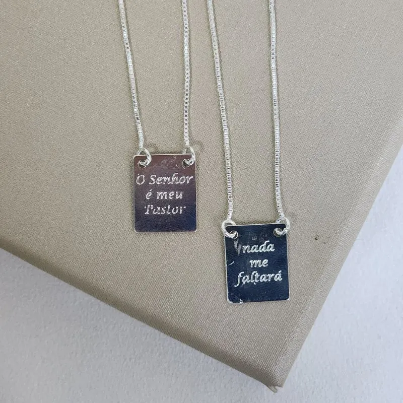 Colar Escapulário Salmos 23:1