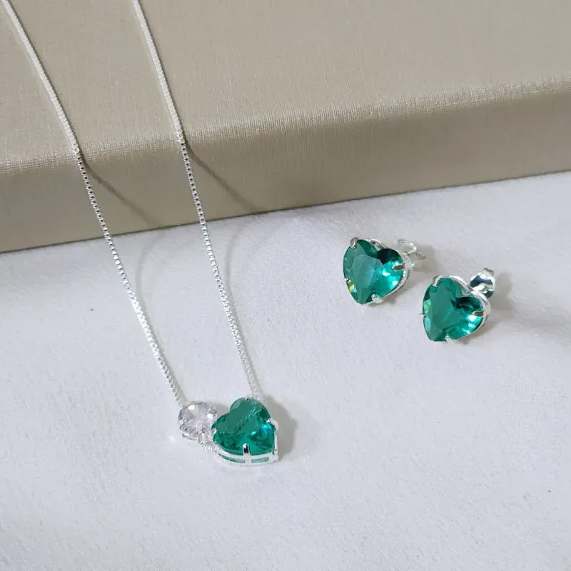 Conjunto Coração Zircônia