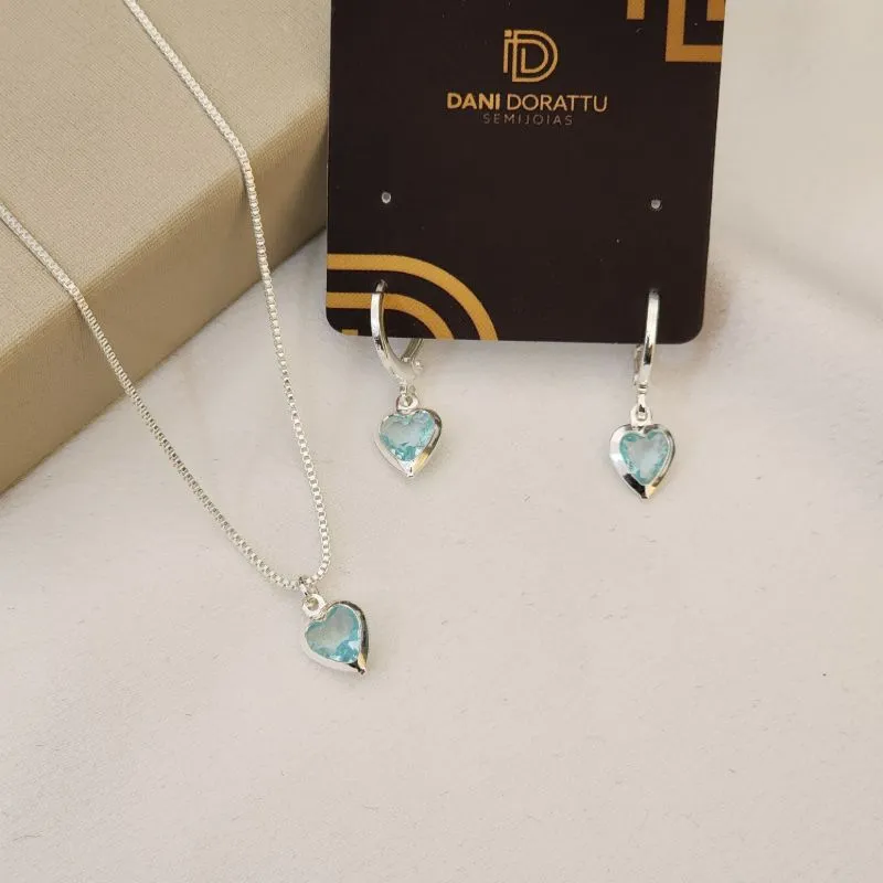 Conjunto Coração Zircônia