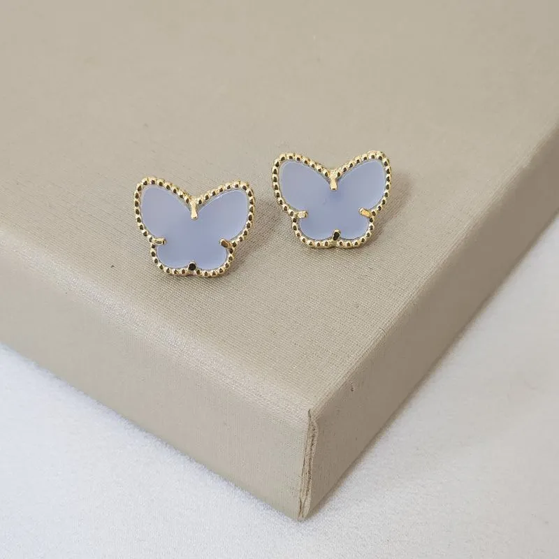 Brinco Borboleta Madreperola