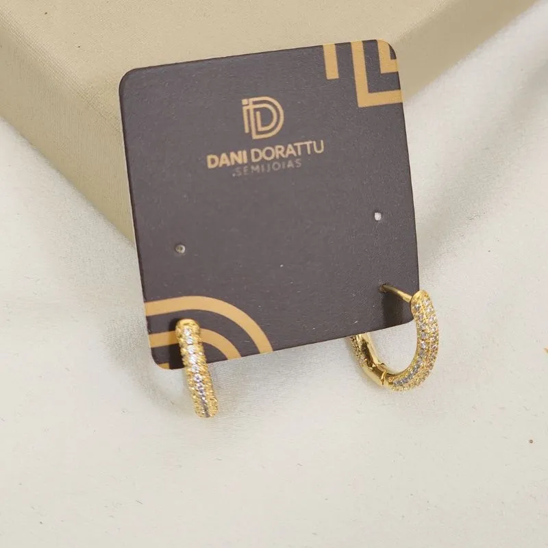 Brinco Argola Zircônia