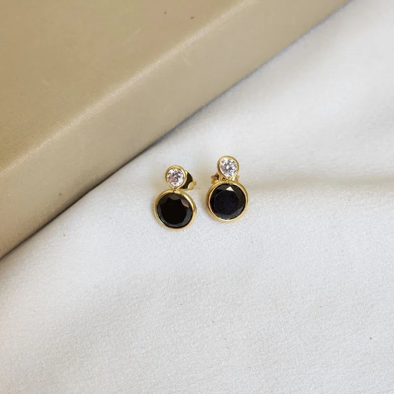 Brinco Delicado Zircônia - Preto