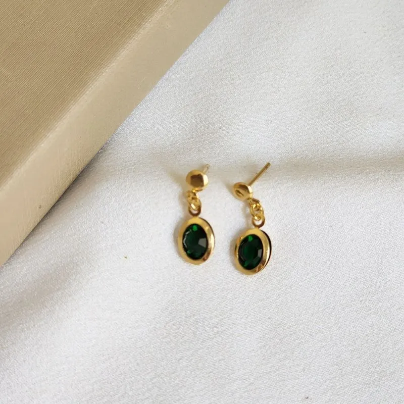 Brinco Delicado Zircônia - Verde