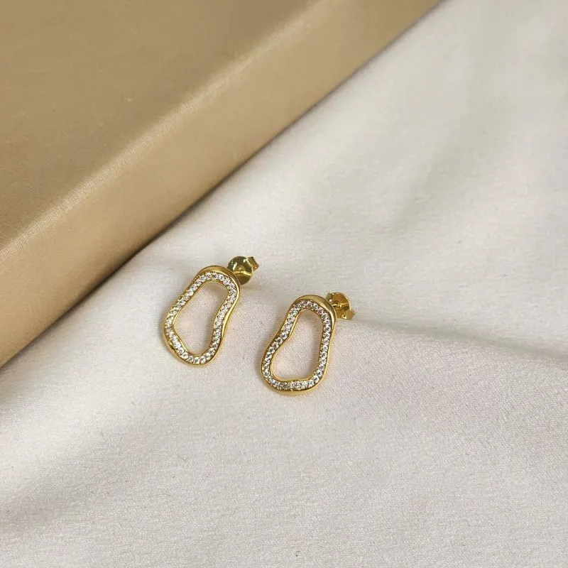 Brinco Geometrico Zircônia