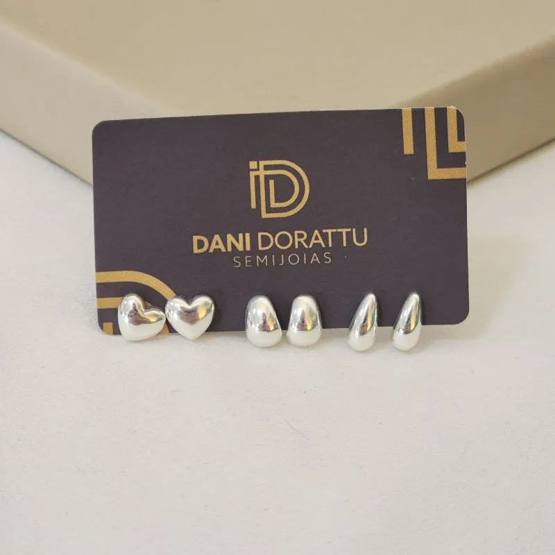 Mix de brincos Lisos