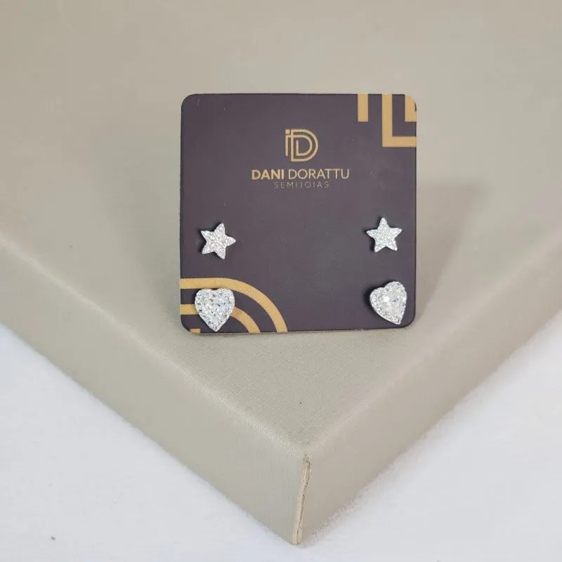 Mix de Brincos Zirconia