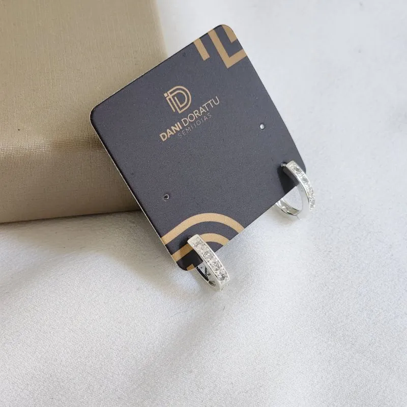 Argola Delicada Zircônia