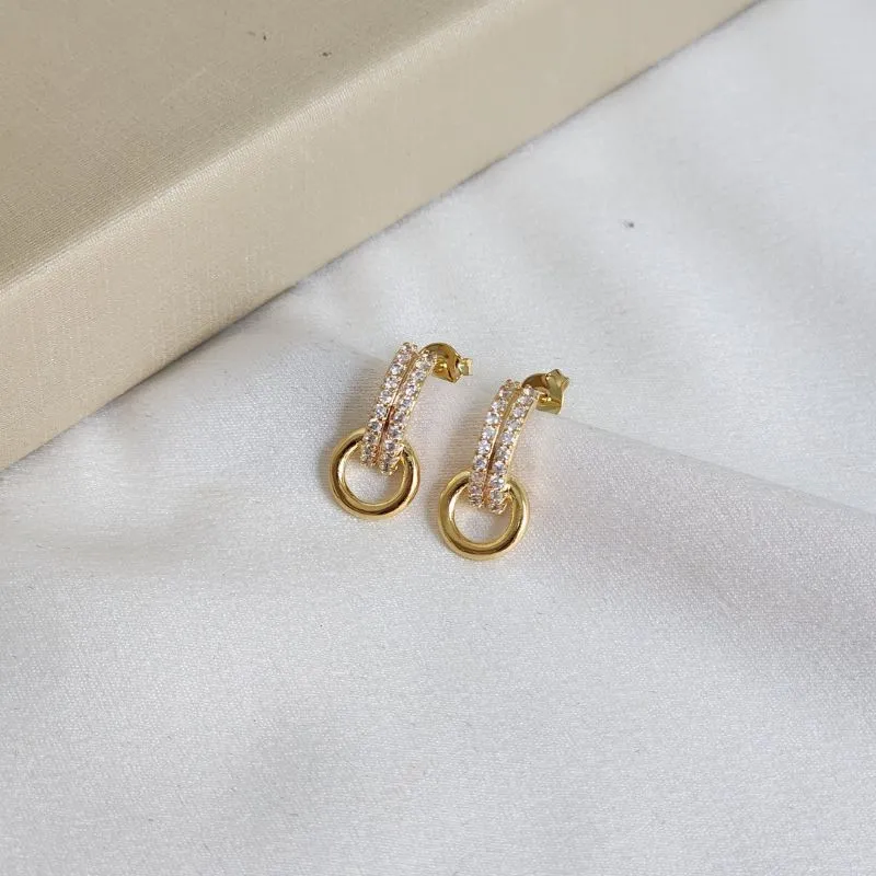 Brinco Geométrico Zircônia