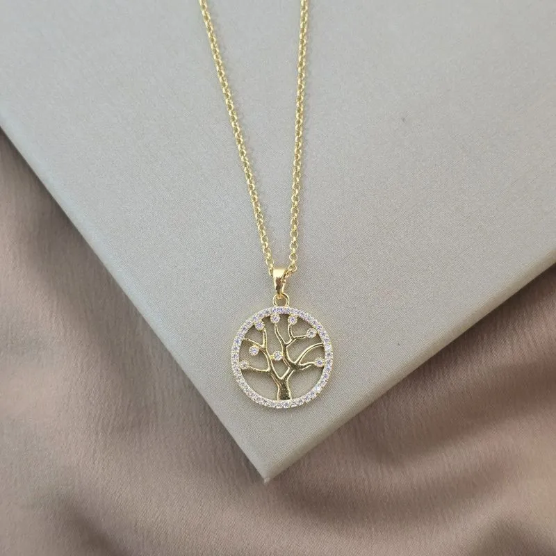 Colar Árvore da Vida Zircônia