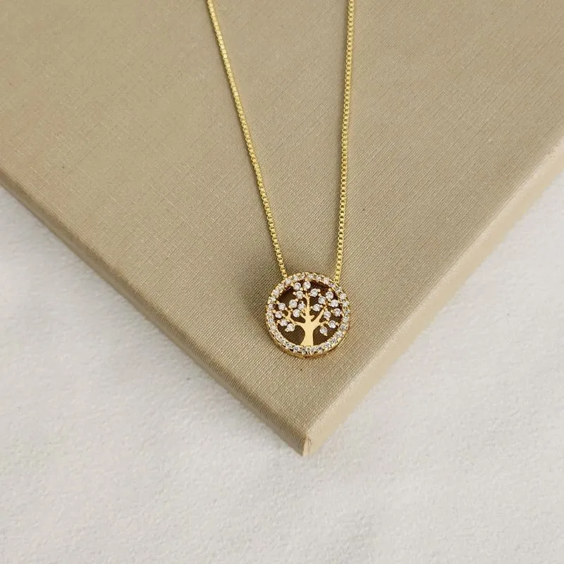 Colar Arvore da Vida Zircônia