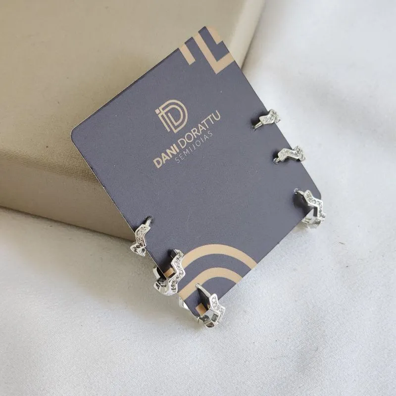 Mix Argola Delicada Zircônia