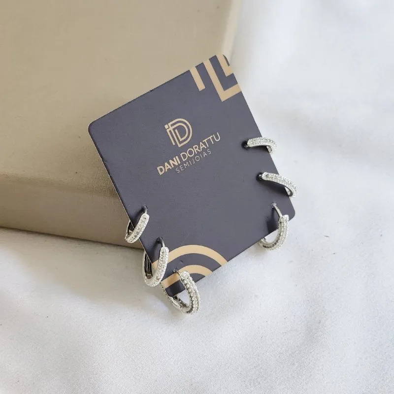 Mix Argola Delicada Zircônia