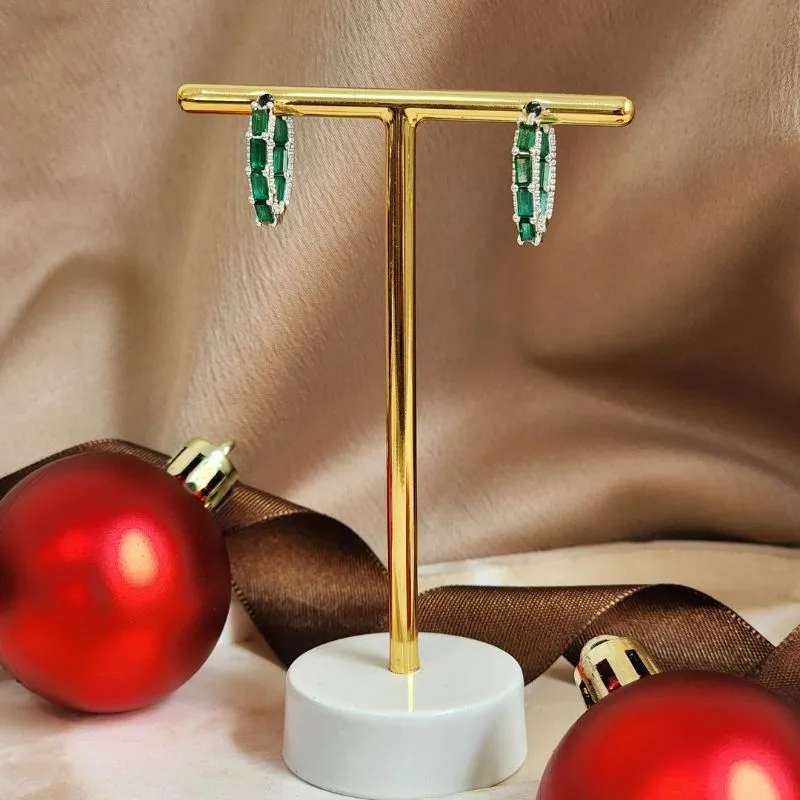 Argola Elegante Zircônia