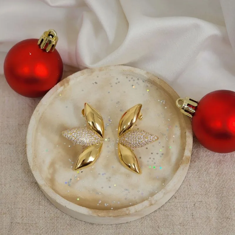 Brinco Elegante Zircônia