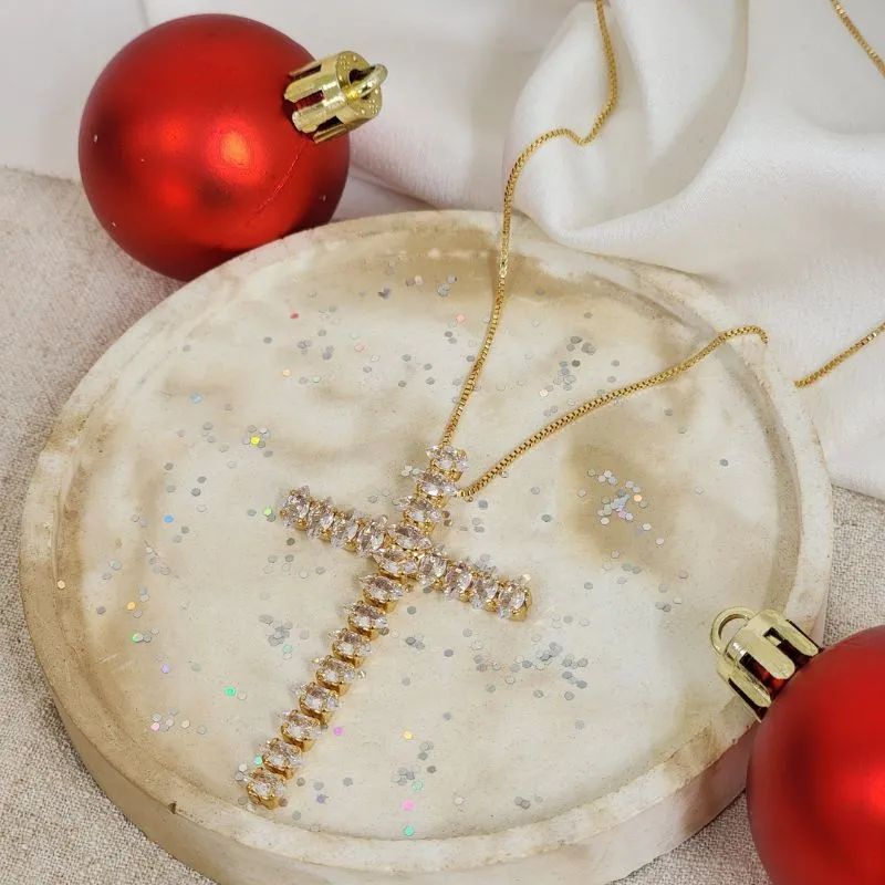 Colar Elegante Zircônia