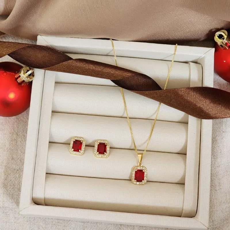 Conjunto Elegante Zircônia