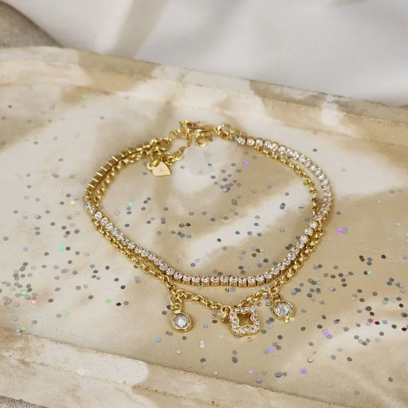 Pulseira Elegante Zircônia