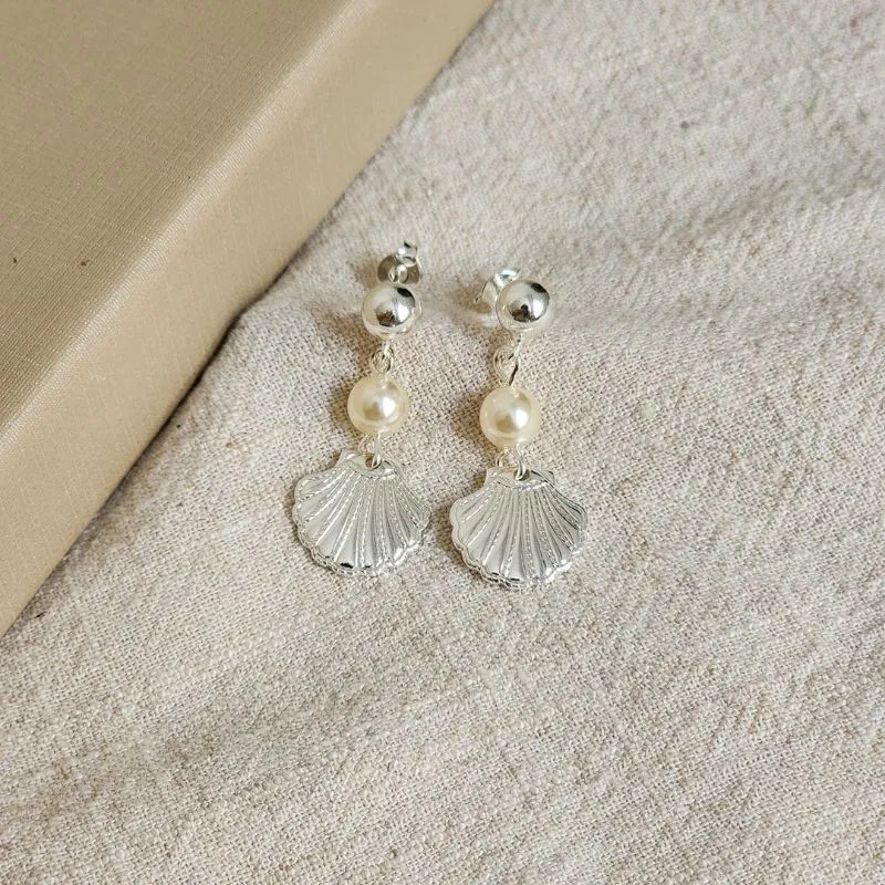 Brinco Maresia Liso e Perolas