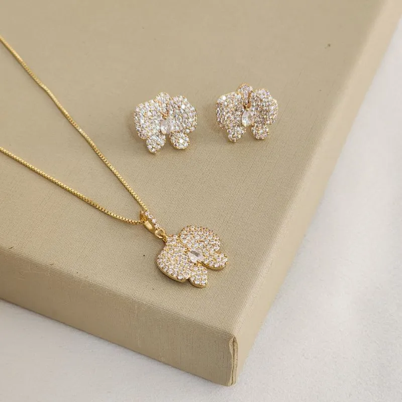 Conjunto Elegante Zircônia