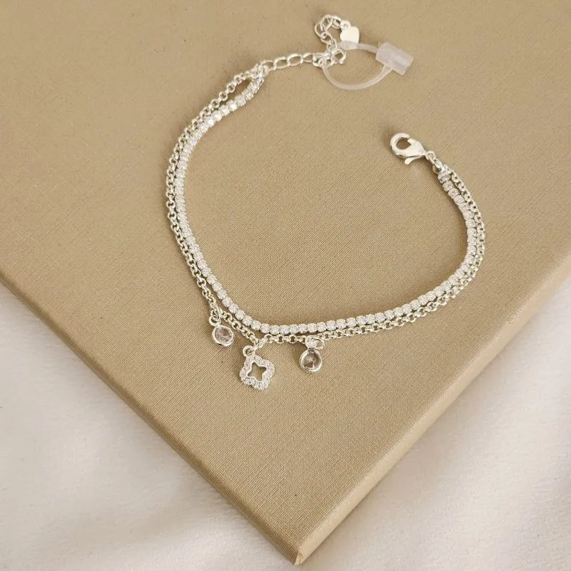 Pulseira Elegante Zircônia