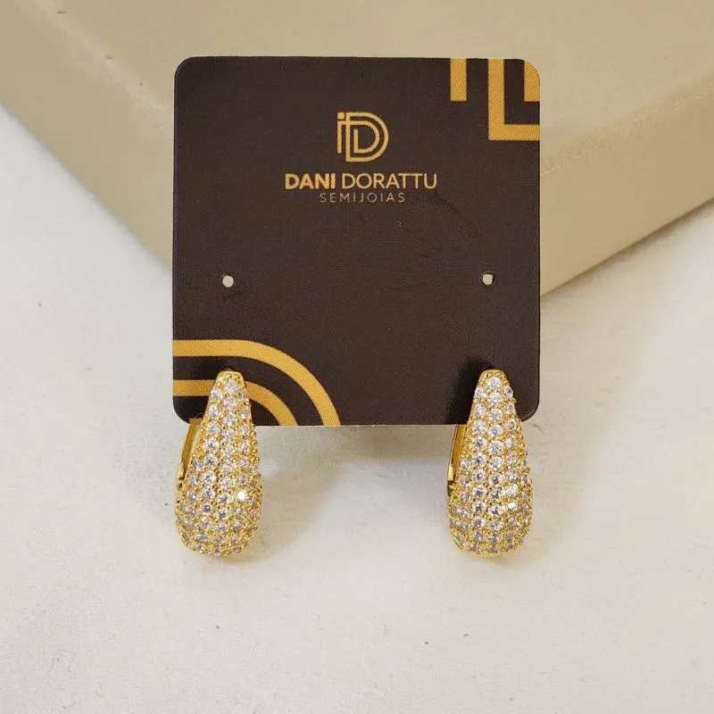 Argola Delicada Zircônia