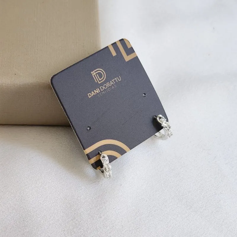 Argola Delicada Zircônia