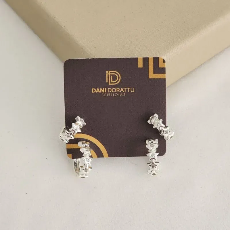 Argola Delicada Zircônia