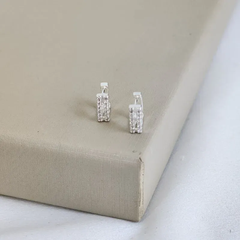 Argola Geométrica Cravejada