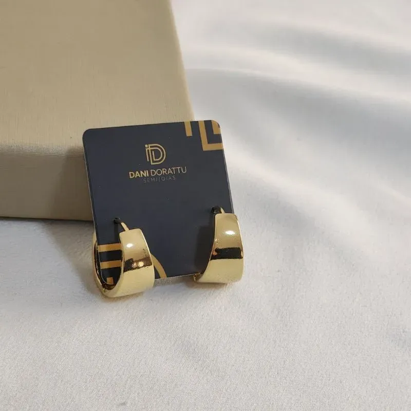 Argola Orgânica Lisa