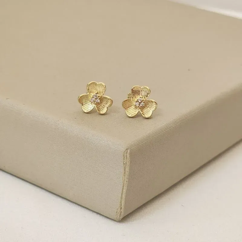 Brinco Delicado Coração Zircônia