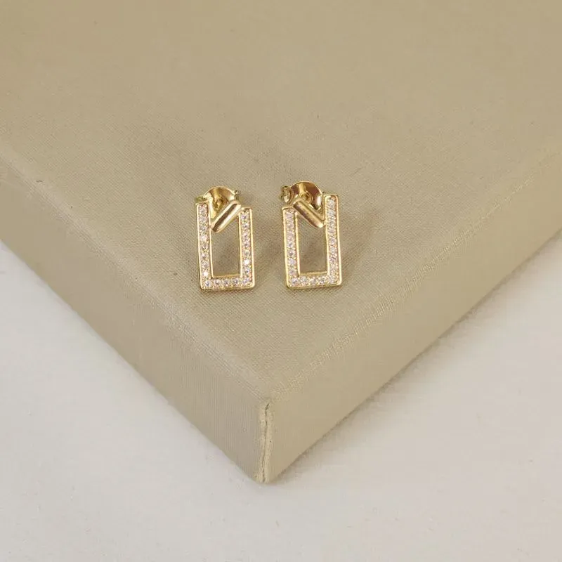 Brinco Geometrico Zircônia