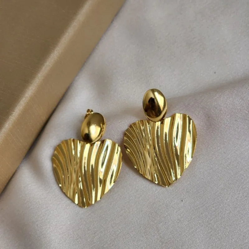 Brinco Maxi Coração Liso