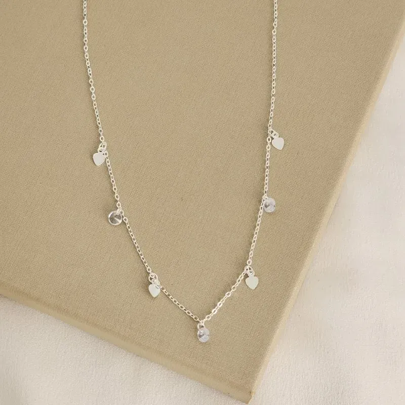 Choker Delicado Liso e Zircônia