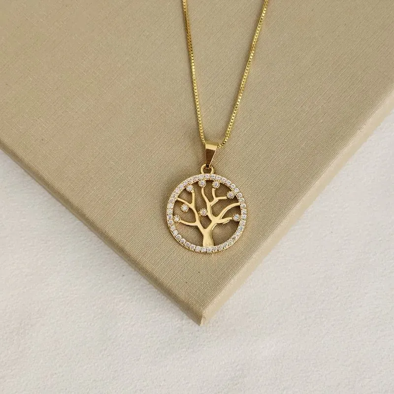 Colar Arvore da Vida Zircônia