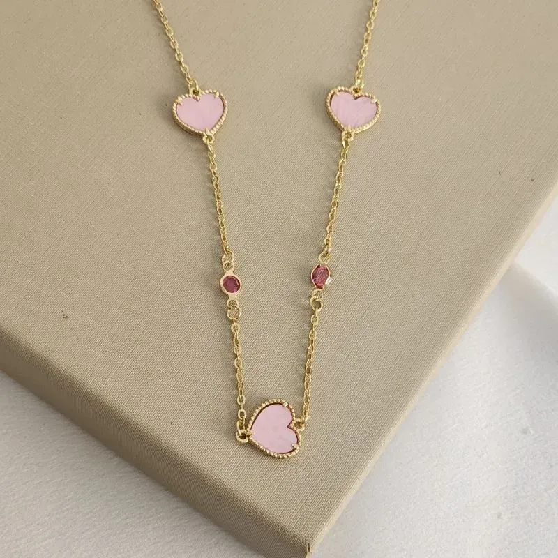 Colar Coração Madreperola